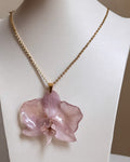 Pink Orchid Necklace