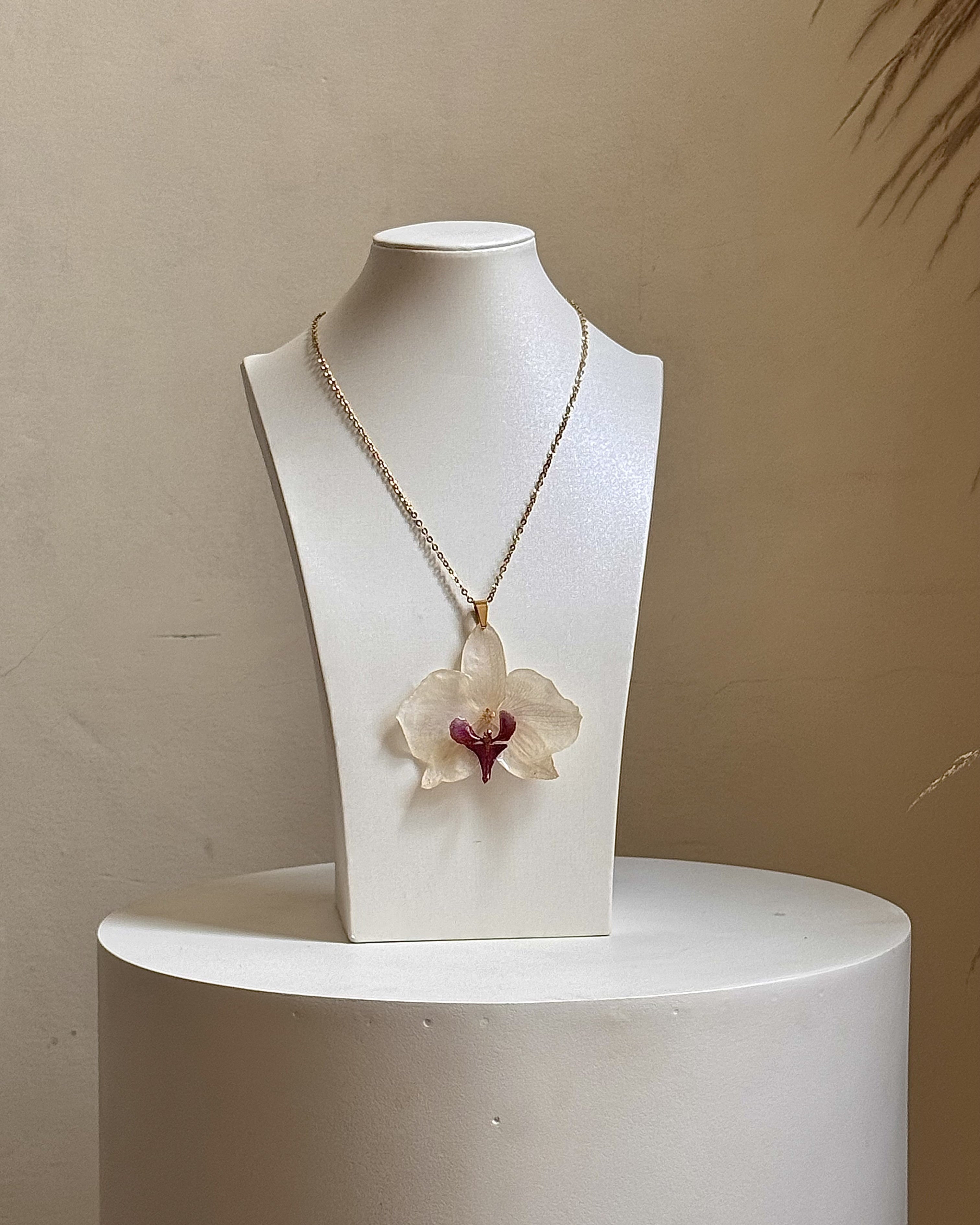 White Orchid Necklace