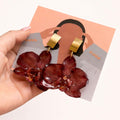 Burgundy Royal Earrings