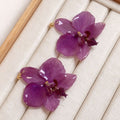 Violet Orchid Earrings